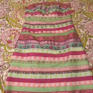 EUC Size 2 Lilly Pulitzer Strapless Ribbon Dress
